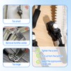 8PCS Zipper Repair Kit,3 Sizes Replacement Instant Fix Zipper Repair