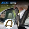 LHDOS Small Titanium D Shape Car Key Ring, Heavy Duty