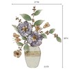 Touch of Class Floral Bouquet Metal Wall Art | Ivory,
