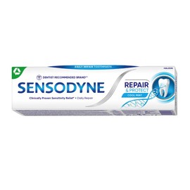 Sensodyne Repair & Protect Toothpaste Cool Mint 75 ml, Toothpaste for Daily Use to Restore Sensitive Teeth, Pack of 5