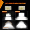 Nilight 4x6 Inch LED Headlights 45W Hi/Lo Sealed Beam Rectangular