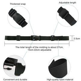 JOYOLA Chest Strap Backpack, Adjustable, 4 Pieces Chest Strap with Quick Release, Non-Slip Belt for School Bag, School Backpack, Universal, for Jogging and Hiking Outside