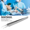 Hardened Tweezers Curved Accurate Repair Maintenance Fixture Super Fine Tip