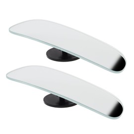 ePathChina 2pcs Blind Spot Mirrors, Wide Angle Adjustable Auxiliary Mirror, High Definition Glass Frameless Convex Rotation Design Blind Sot Mirror