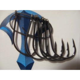 Eagle Claw - Wright McGill 7 Eagle Claw TroKar Drop Shot Fish Hooks Size 1 - TK150-1 Black