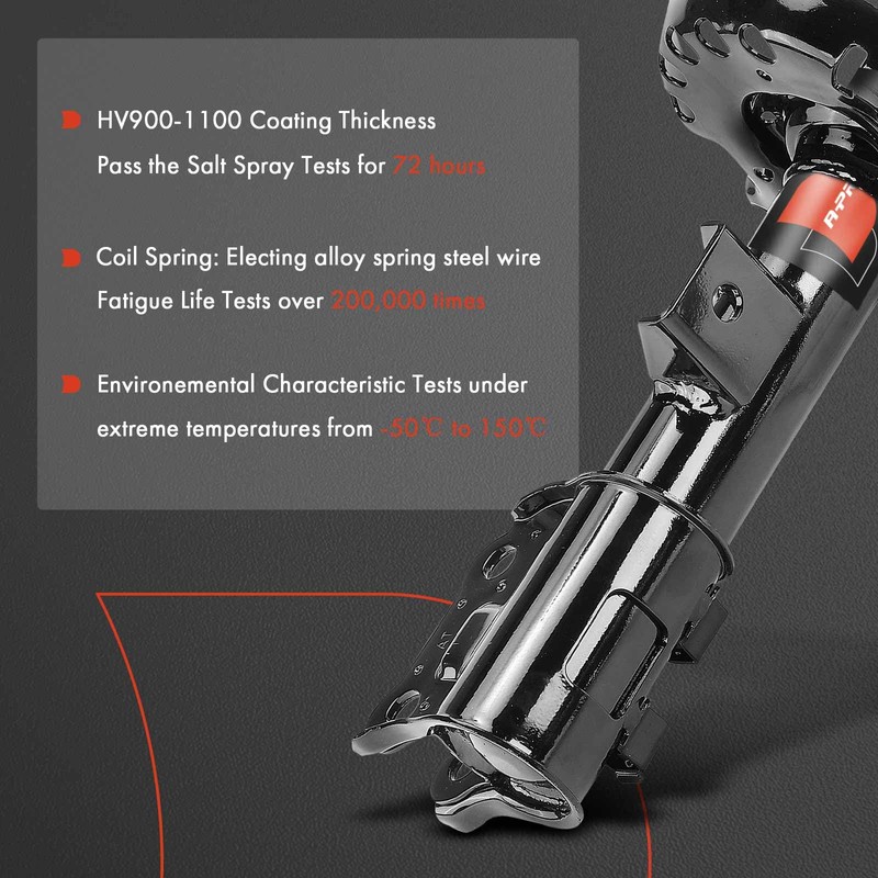 A-Premium Front Pair (2) Strut Assembly Compatible with Hyundai Veloster