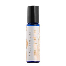 Woolzies Immunity Roll-On Essential Oil Blend | Pre-diluted with Almond Oil Glass Bottle with Roller Ball 10 ML