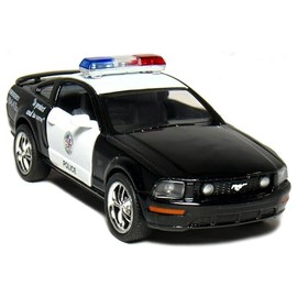 KiNSMART - 2006 Ford Mustang GT 1:38 Scale 5" Die Cast Metal Model Toy Car (Police)