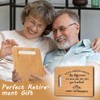 Retirement Gifts Chopping Board, Engraved Bamboo Cutting Board Gifts, Happy