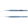 2 Pcs Fine Tipped Tweezers Straight Tip Bent Tip Titanium