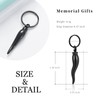 shajwo Creamtion Jewelry Italian Horn Urn Keychain for Ashes for