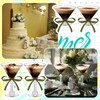 Rtteri 36 Pcs Sage Green Plastic Martini Glasses with Ribbon