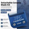3-Pack 7FC Ceramic Pet Clipper Blades Compatible with Andis
