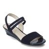 LifeStride Yolo Sandalias de cuña para Mujer, Marino, 8W US