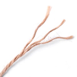 Jute Twine 3ply 2mm Diameter Burlap Ribbon Gardening String Heavy Duty Arts and Crafts or Gift Wrapping Natural (164 ft)