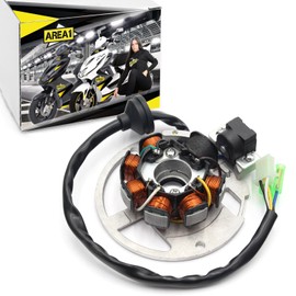 Area1 Replacement Alternator for Scooter 50cc China 2-Stroke Engine Compatible with Adly Baotian Benelli Benero Forstinger Kreidler Lifan Longija Malaguti Motobi Motowell Rex Znen KSR
