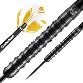Shot! Zen Tanto (22g/ 24g/ 25g) 90% Tungsten Barrels, Pro Throwing Darts for Maximum Aerodynamics Handcrafted Professional Dart Set and Flights Made in New Zealand Metal Tip Bar Darts