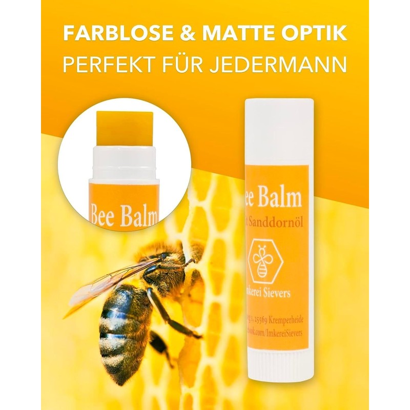 Nordbiechen Bee Balm Lip Balm with Sea Buckthorn Oil 5