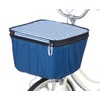 Charist Pluuibe Knit 2 Tier Front Basket Cover, Navy Border