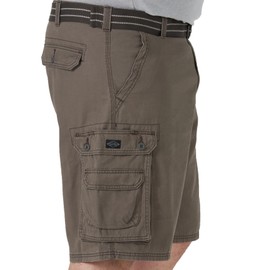 Lee Men's Big & Tall New Belted Wyoming Cargo Short, Vapor, 56 Big