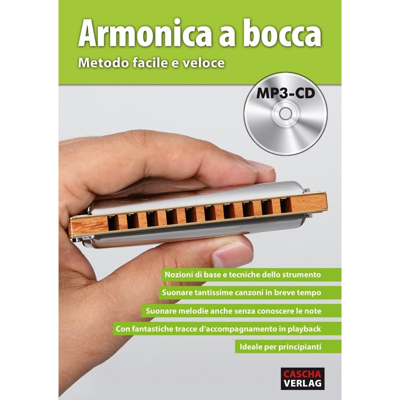 CASCHA Harmonica Beginner Set with Italian School, Learn to Play