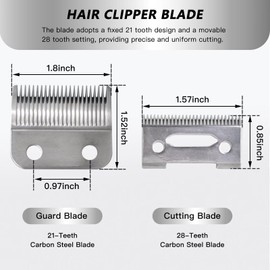 JRSHOME Upgraded 2 Pack 2 Hole Clipper Blade for Wahl Clip'NTrim79900 / HomeCut / HomeHaircutting79722 / HomePro / HomeBarber79524-3001 / MC2, for Taper2000 / ElitePro / ExtremeGripProMC3