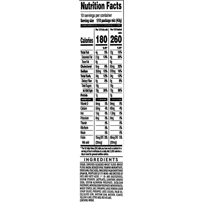 Duncan Hines Signature Pineapple Supreme Cake Mix (4 Pack)