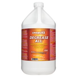 Unsmoke Degrease-All High-Performance Degreaser and Multisurface Cleaner, Cleaning Solution for Grease Removal, 1-Gal Bottle
