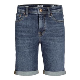 JACK & JONES Men's Jjirick Jjoriginal Shorts Am 360 Sn Jnr, Dark denim blue, 128