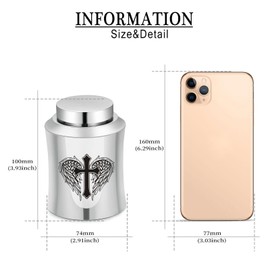 Pet Cremation Urns Memorial Ash Holder Urns for Dog Cat Ashes (Cross)