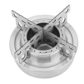 VGEBY1 Camp Stove, Outdoor Multi-Function Ultralight Stainless Steel Alcohol Stove with Alcohol Tray for Camping BBQ Hiking