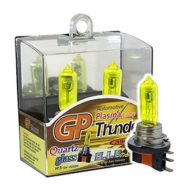 GP Thunder H15 3500K Golden Yellow JDM 15 / 55W Xenon Halogen Quartz Glass Bulbs Compatible for High Beam - Day Time Running Golf Tiguan