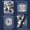 Fishing Reel Baitcaster Fast Reel with Magnetic Brake Gear for