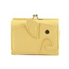 Liz Days Women's Mini Wallet, Elephant, Trifold Wallet, Compact, yellow
