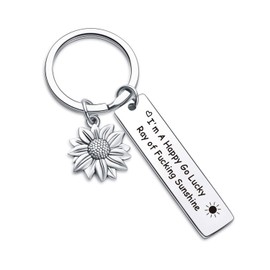 7RVZM Sunshine Gift Daughter Brother Gift Sister Gift Sister Jewelry Dad Gift Mom Gift Cousin Gift Boyfriend Gift Girlfriend Keychain Sarcastic Jewelry Son Gift Sunshine Keychain