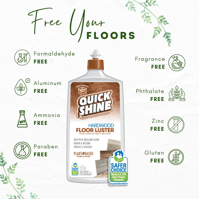 Quick Shine Hardwood Floor Cleaner, 27-oz. (Pack of 4)