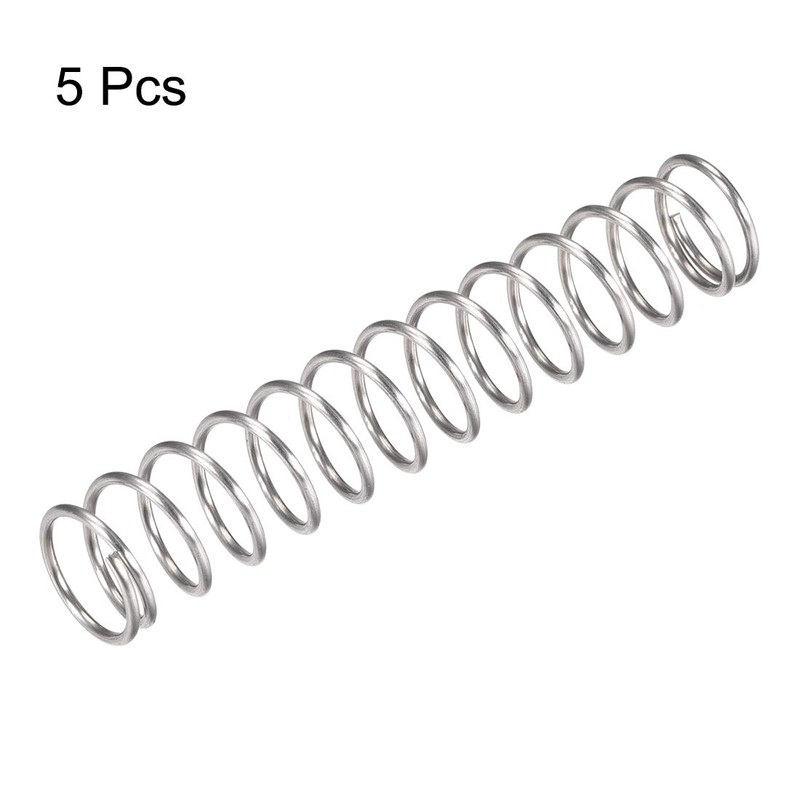 sourcing map Pack of 5 Compression Spring 304 Stainless Steel
