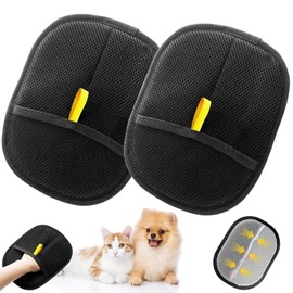 2 x Pet Hair Remover Glove, Hair Remover Glove, Reusable Antistatic Gloves, Suitable for Cleaning Clothes and Sofa Hair