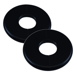 2 pcs Wall Split Flange Self-Adhesive Tape Round Escutcheon Various Pipes Plate Cover for Water Pipe Faucet Decoration Accessories (10mm/0.39in)