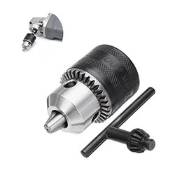 FEVERWORK SANOU 1.5-10mm Metal Stable Keyed Drill Adapter Drill Chuck for 100mm Angle Grinder