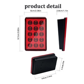 RUANI Brake Light for Car 15 LED F1 Style Universal Shell Pilot Light Rear Spoiler for Car Rear One LED Rear Shell Black 500364538A2