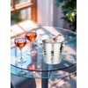 Ice Bucket - Stainless Steel Bucket with Handle, Lid and