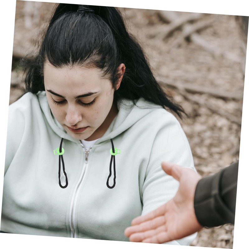 Operitacx 20pcs Plastic Spring Cord Locks Single Hole Adjustable Cord