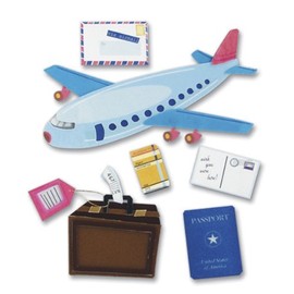 JOLEES Boutique Dimensional Stickers, Airplane Travel