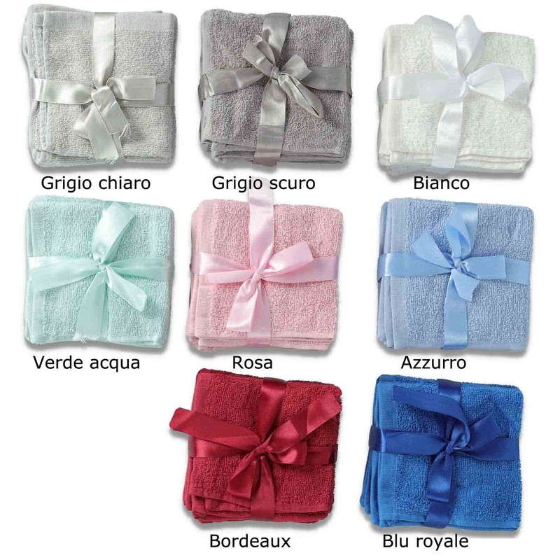 CASA TESSILE Coloured Wash Basin Set of 6 30 x