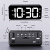 HOMVILLA Alarm Clock, Mains Powered Alarm Clock with Adapter -