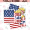 TODOLIA (3Pcs-3in) Drill Baby Drill Sticker, He Won 47th President