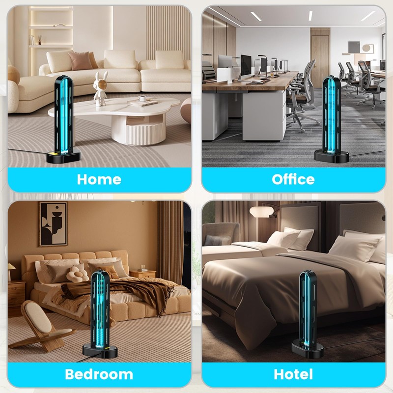 ZETAWALE UV Light Sanitizer, Ultraviolet Lamp with Remote Control for