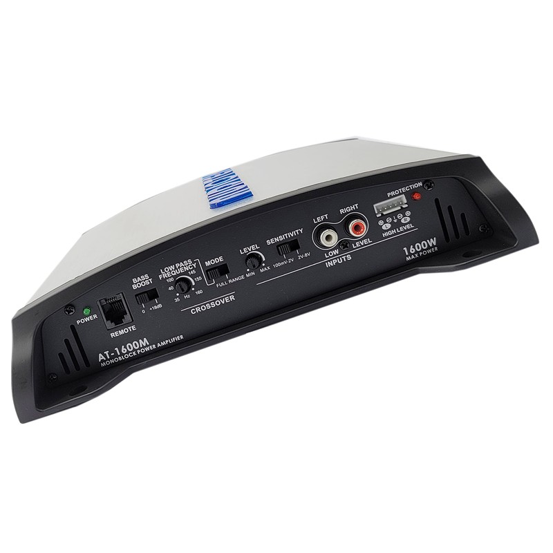 Audiotek AT1600M 1 Channel Monoblock Car Amplifier - 1600 Watts,