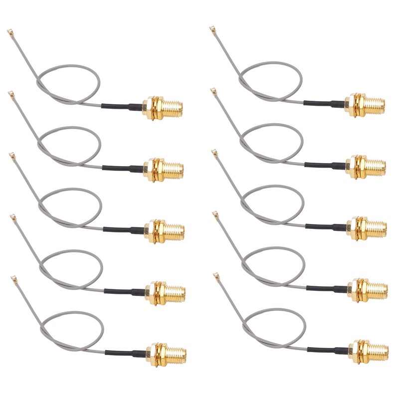10PCS Coaxial Adapter Cable IPEX to SMA Male Interface RF